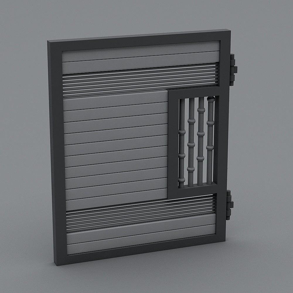 City Window 3D Model - Low Poly High Detail Design