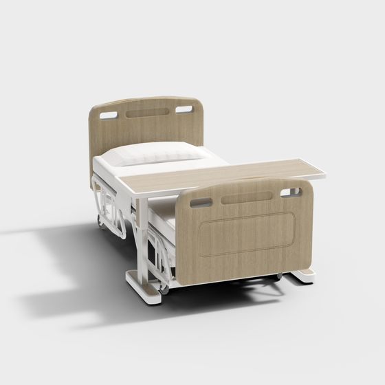 Modern Minimalist Medical Bed 3D model