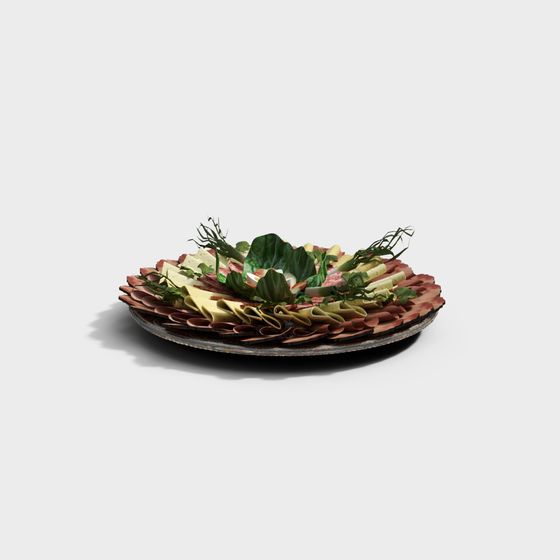 Delicious Italian Charcuterie 3D model