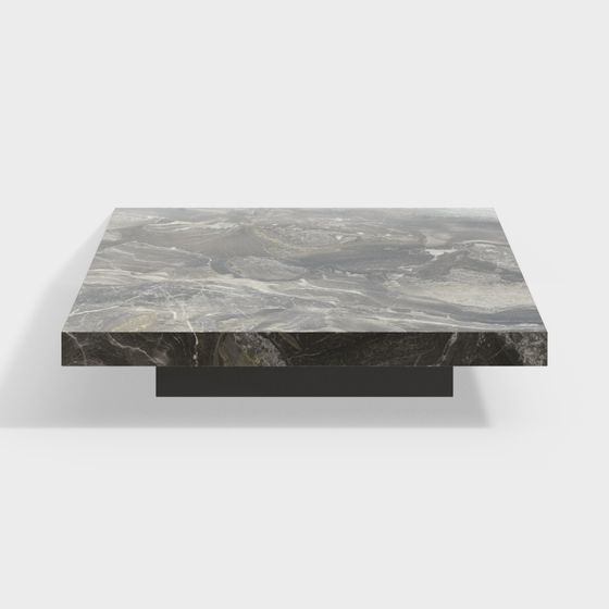 Minimalist Marble Coffee Table 3D model