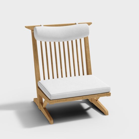 เก้าอี้เลานจ์ไม้เนื้อแข็งสไตล์เรโทร Nakajima George วาบิ-ซาบิ