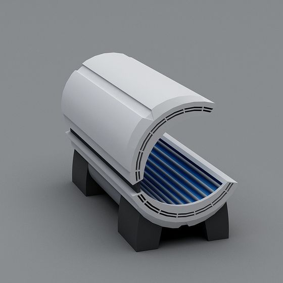 Futuristic Low-Poly Architectural Element 3D model