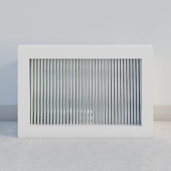 Industrial Wind Louver 3D model for Modern Design