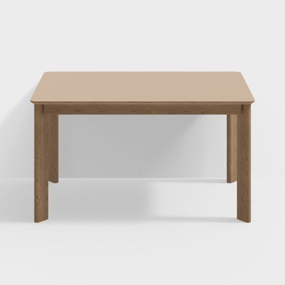 Low-Poly Modern Dining Table 3D Model