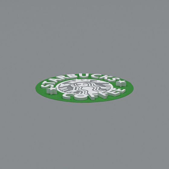 Starbucks Logo 3D Model for Creative Projects