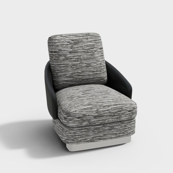 Modern Minimalist 3D Sofa Chair Model