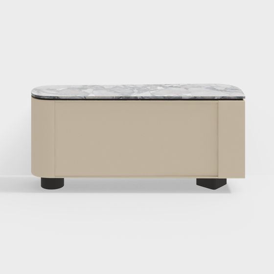 Elegant Marble Coffee Table 3D model