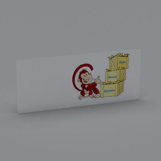 Curious Monkey Low-Poly 3D model