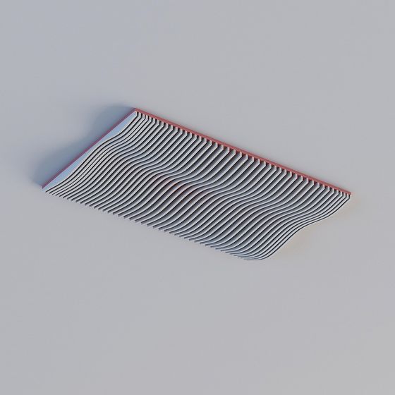 Wavy Art Panel 3D model