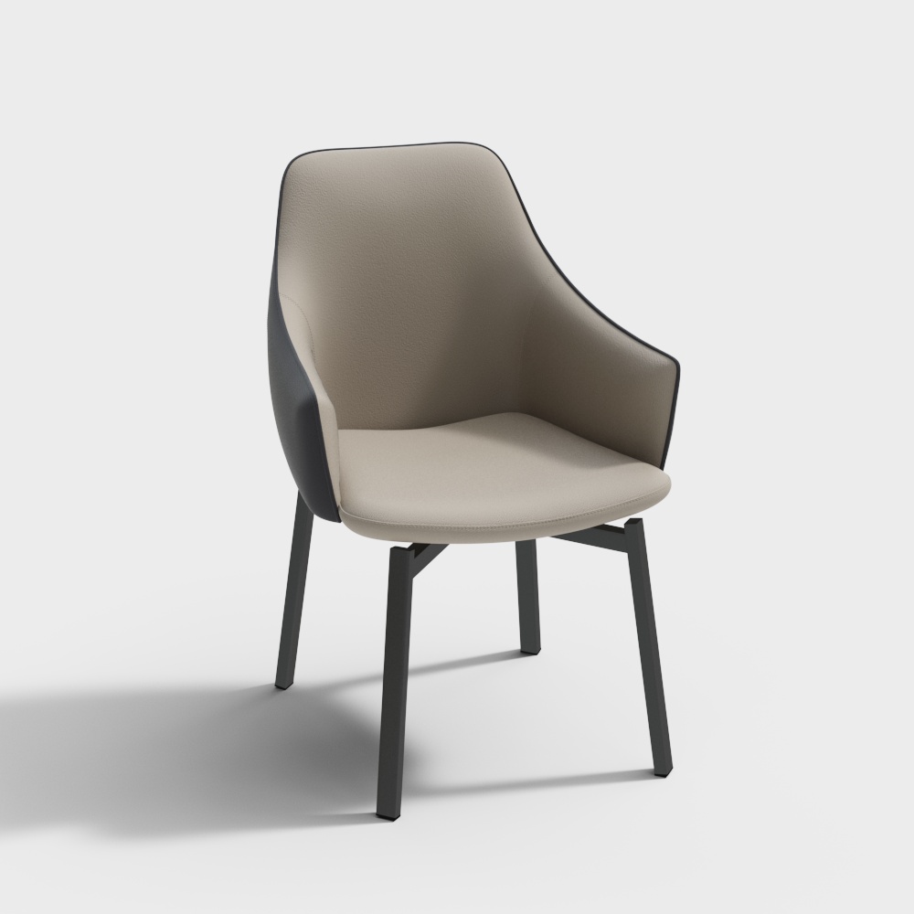 Y130 sea beige dining chair