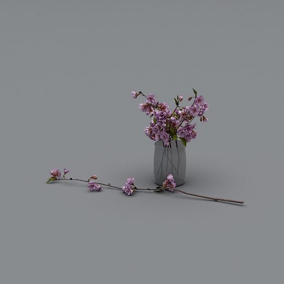 Spring Blossom Vase 3D model
