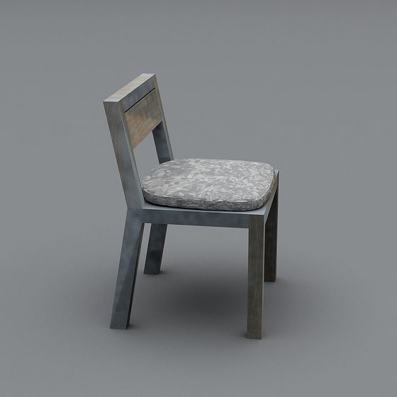 Chaise en bois blanc