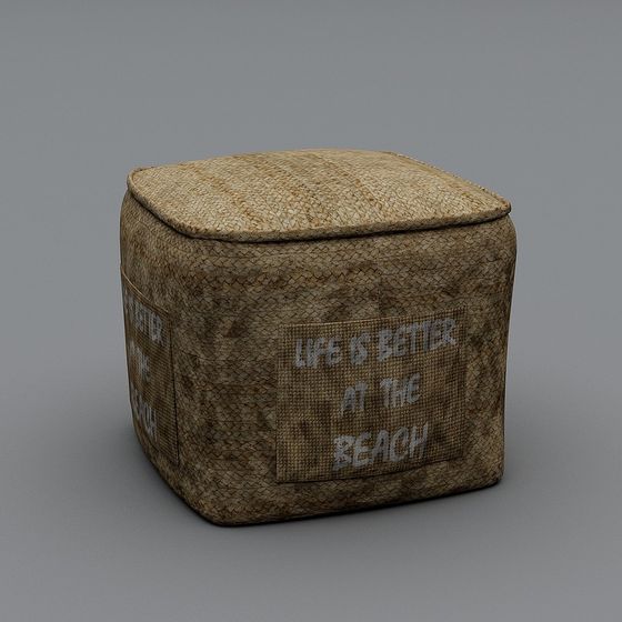 Beachside Pouf 3D model