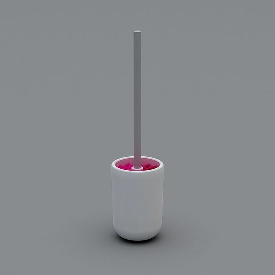 Low-Poly Toilet Brush Holder 3D model