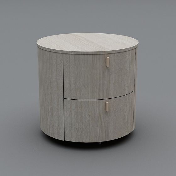Unique Cylindrical Storage Cabinet 3D model