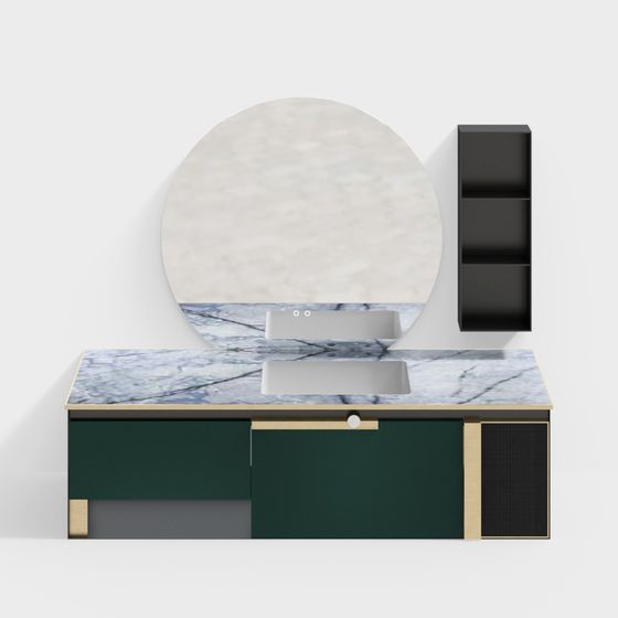 Modern Luxurious Bathroom Cabinet 3D model