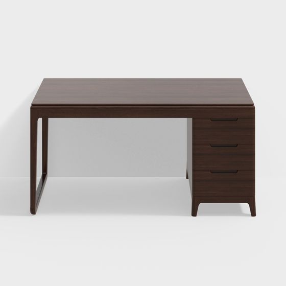 Contemporary Urban Office Desk 3D model