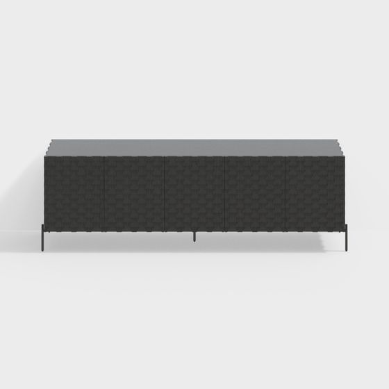 Urban Low-Polygon TV Stand 3D model
