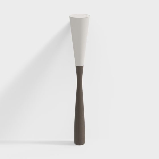 Stylish Cone Lamp 3D model for Modern Interiors