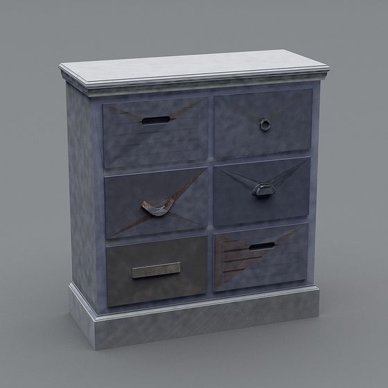 Vintage Storage Cabinet 3D model
