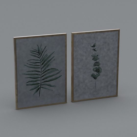 Elegant 3D Tropical Plant and Leaf Models 3D model