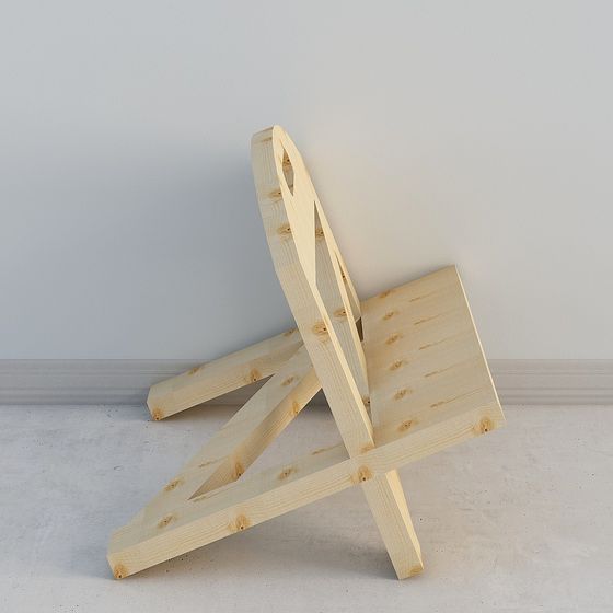 Low Poly Wooden Rack 3D model for Creative Projects