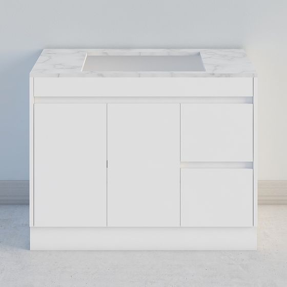 Stylish Urban Minimalist Bathroom Cabinet 3D model