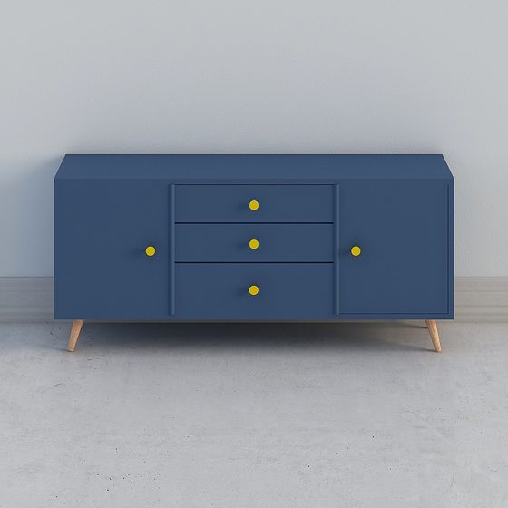 Mid-Century Modern Dresser 3D model