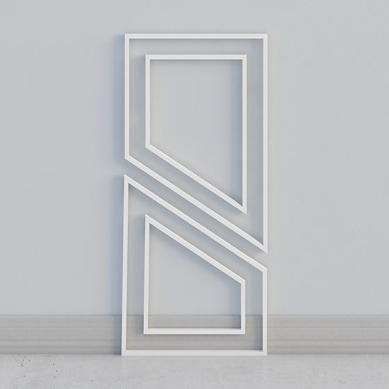 Abstract Geometric Door 3D model for Creative Projects