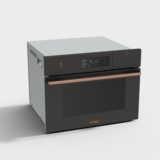Sleek Smart Oven 3D model for Modern Kitchens