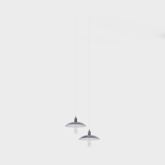 Industrial Pendant Light 3D model