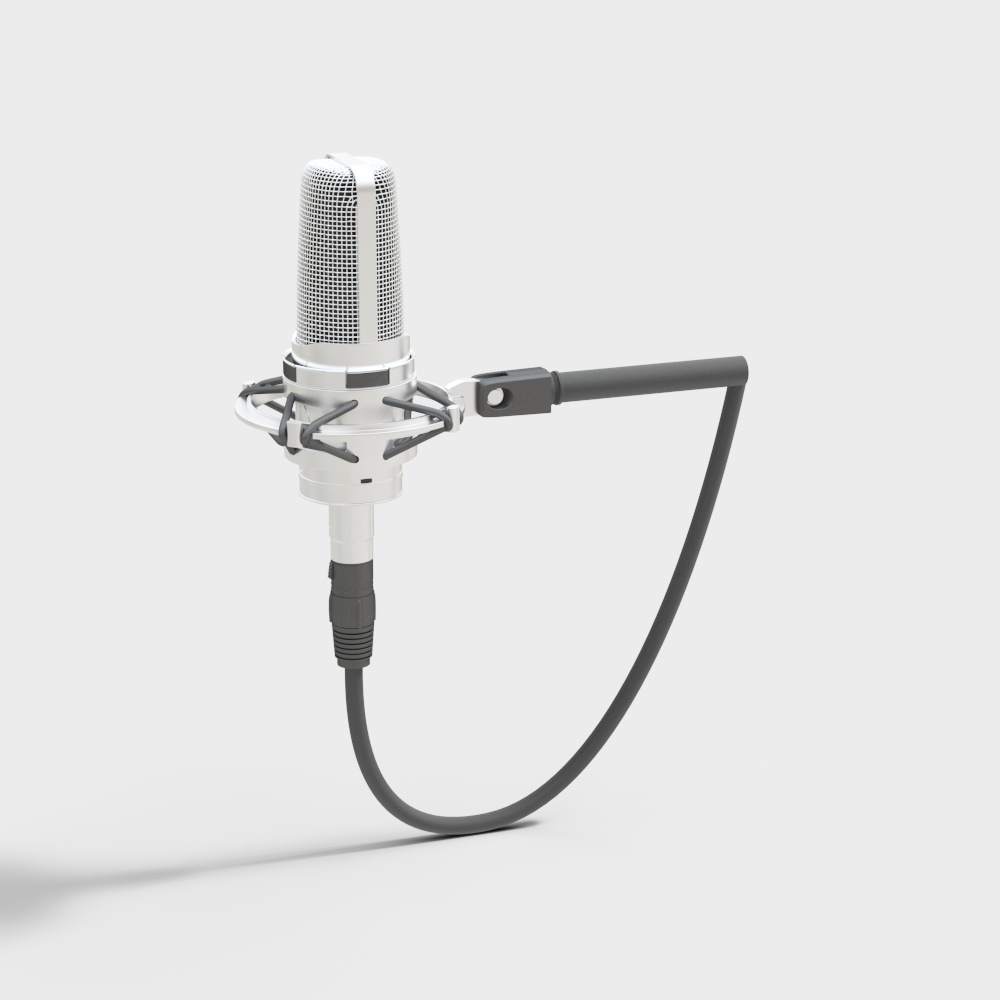 Stylish Recording Microphone 3D model