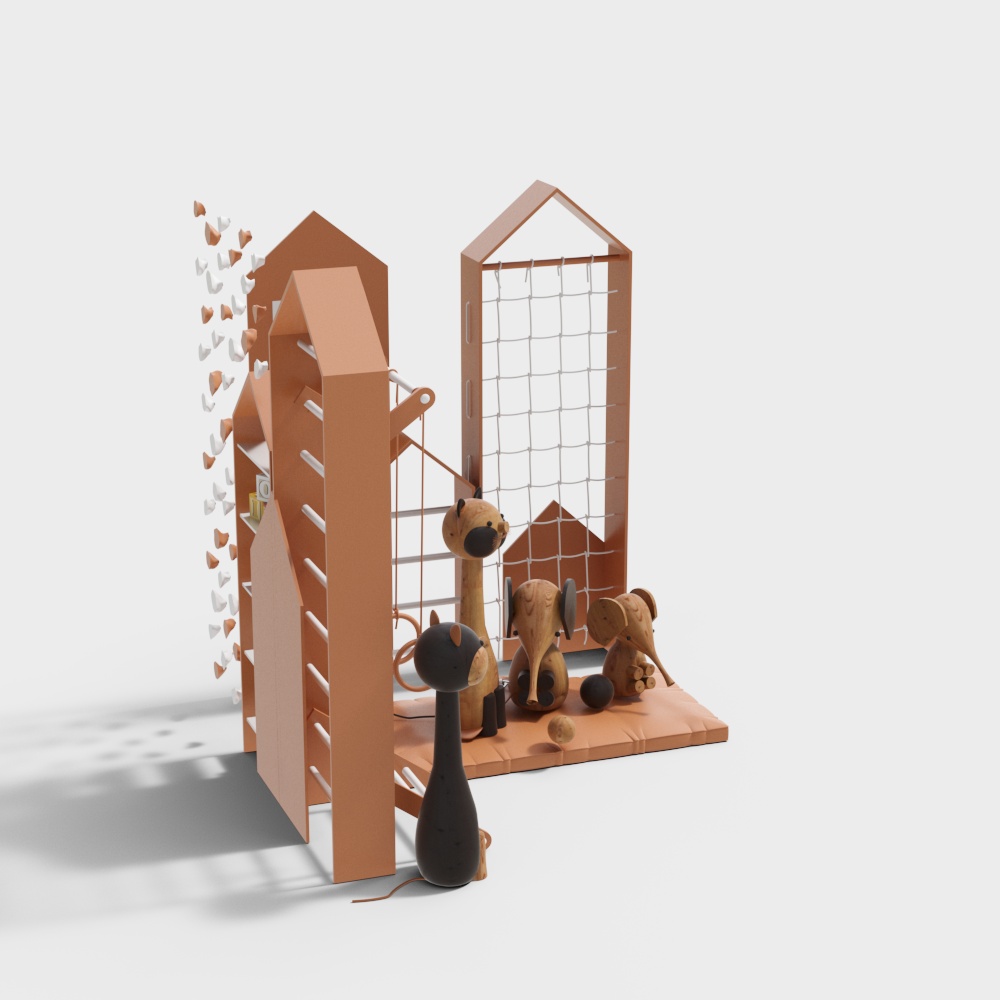 Charming Children’s Playground 3D Model