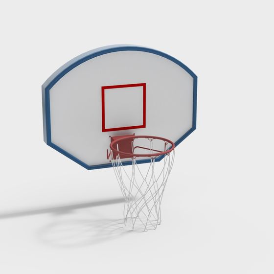 Street Basketball Hoop 3D model
