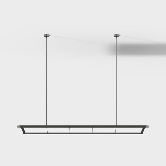 Stylish Linear Pendant Light 3D model
