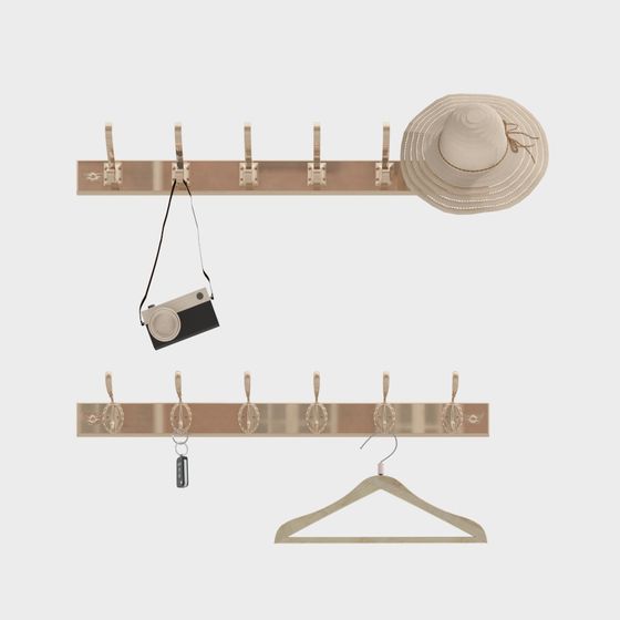 Elegant Minimalist Hook 3D model for Home Décor
