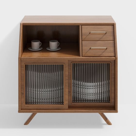 Mid-Century Modern Sideboard 3D model