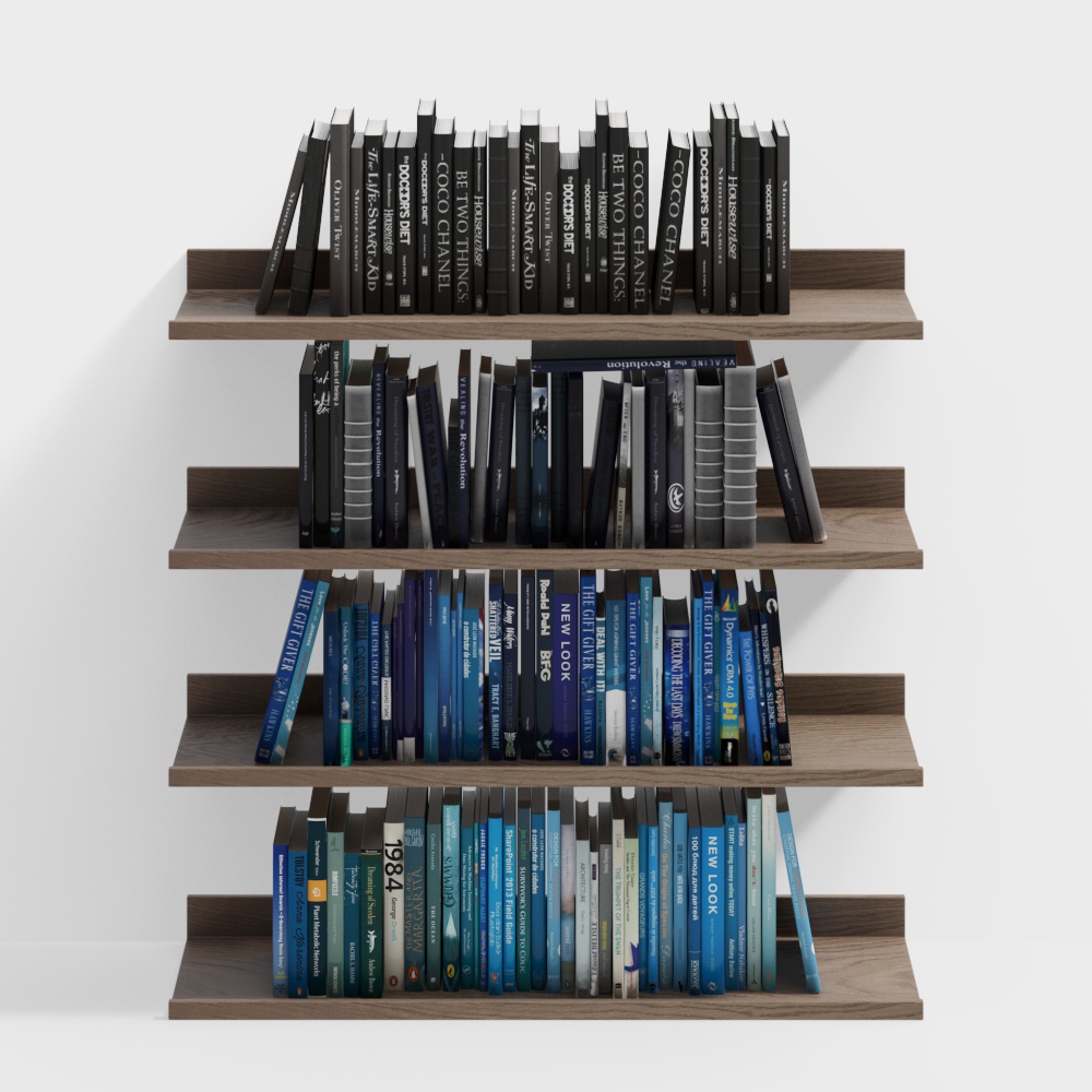 Modern bookshelves