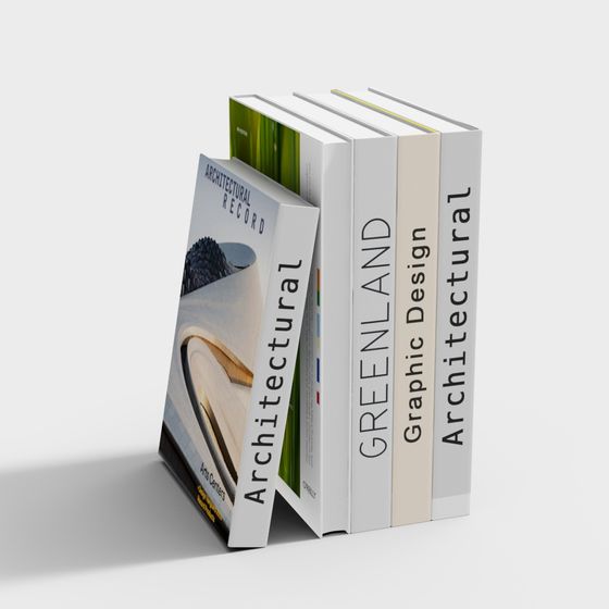 モダンなスタイルのブックオーナメント