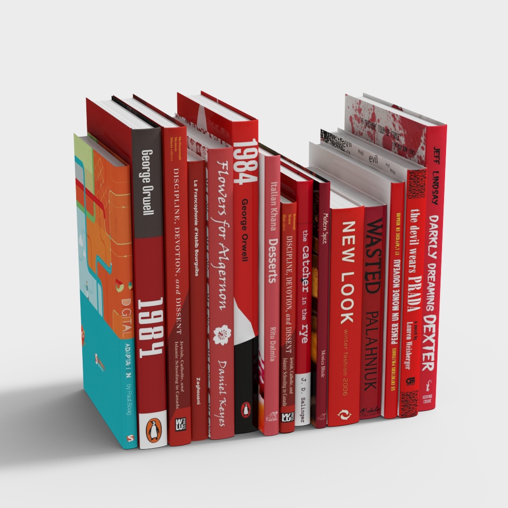 Bookshelf Chronicles 3D model