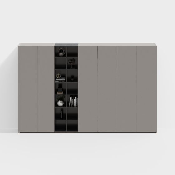 Urban Bookshelf 3D Model for Modern Interiors