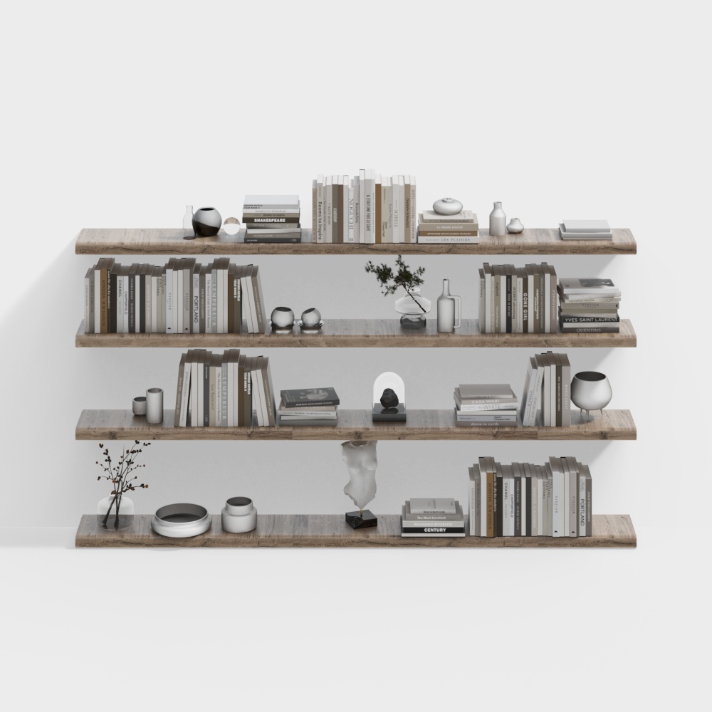 Modern bookshelves