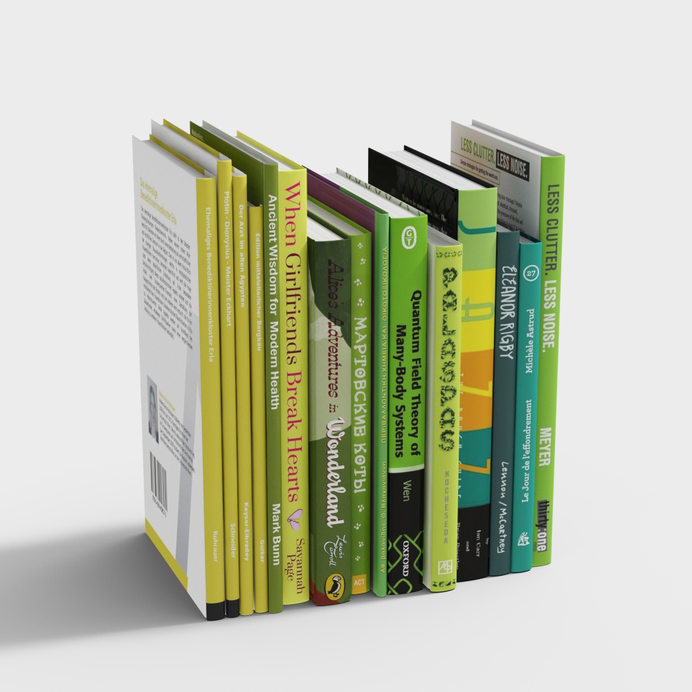 Bookshelf Delight 3D model