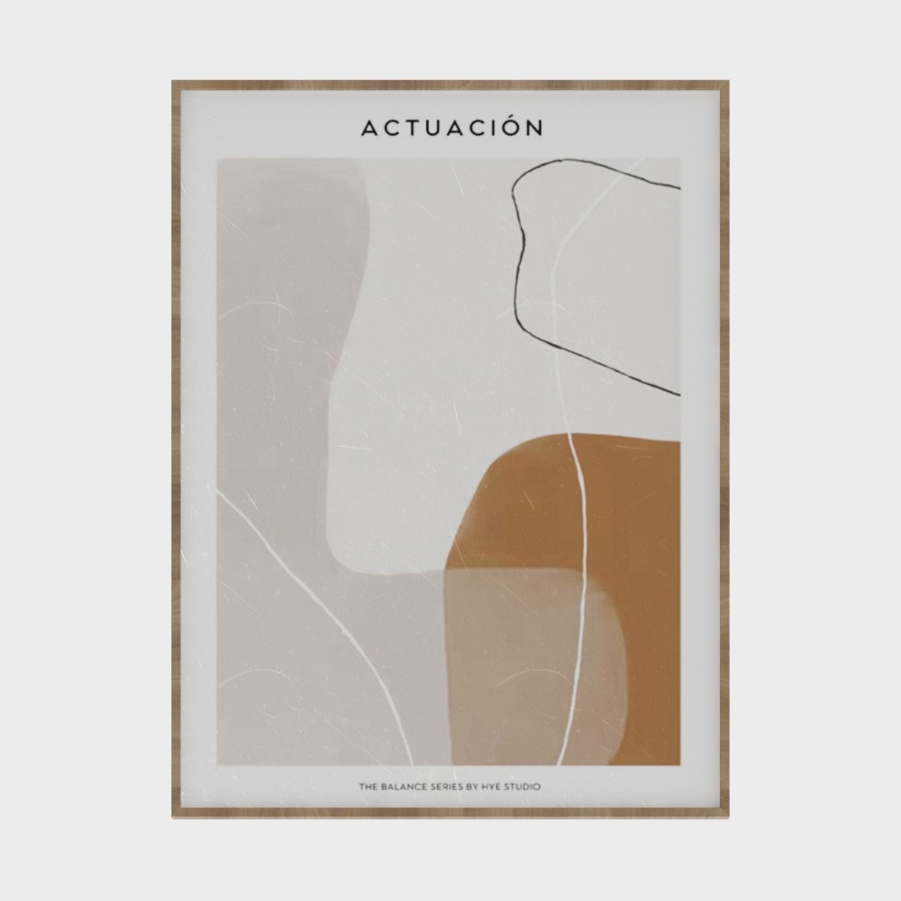 Actuación 3D model - Modern Abstract Art