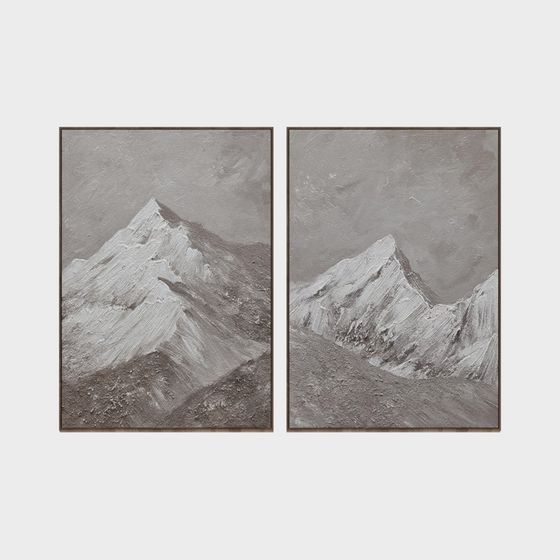 Snowy Peaks Duo 3D model