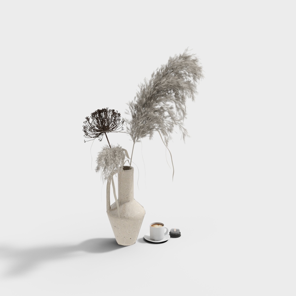 Wabi-sabi air-dried flower ornaments