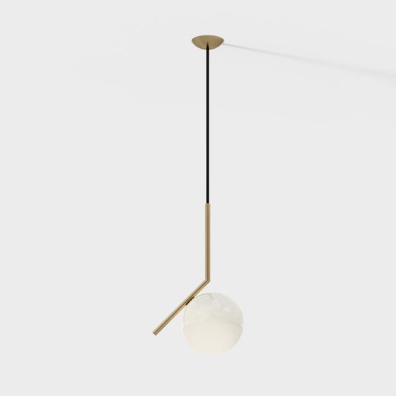 Elegant Modern Chandelier 3D model