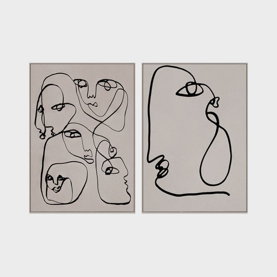 Abstract Line Figures 3D model