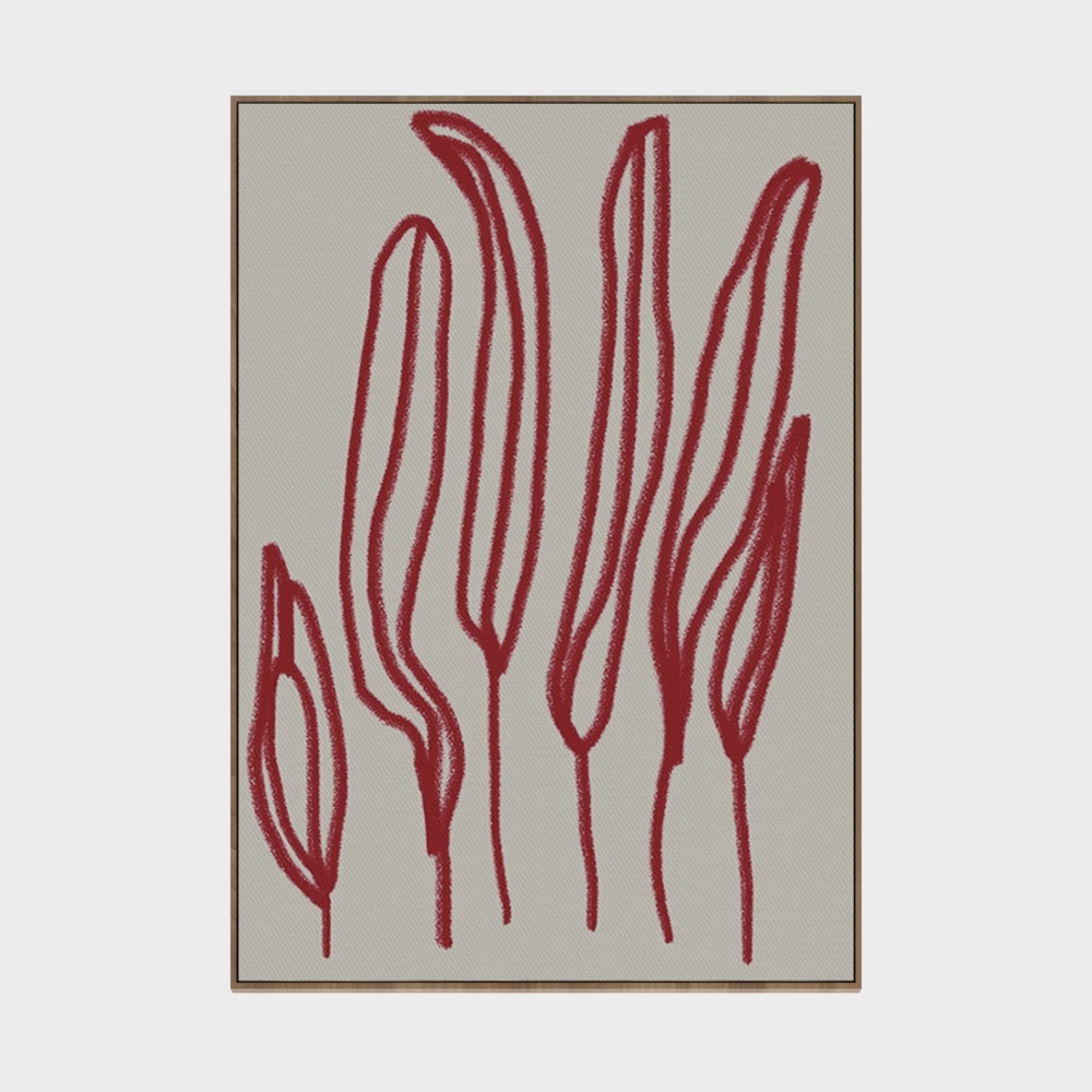 Abstract Line Art 3D Model