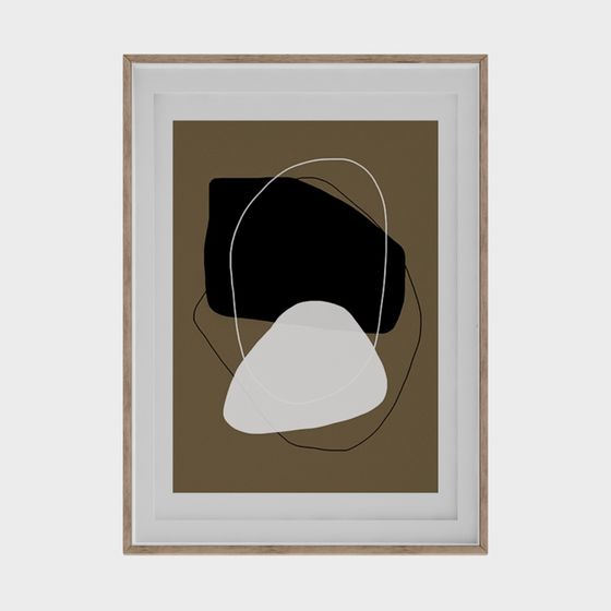 Abstract Geometric Frame 3D model for Creative Projects